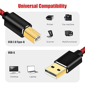 ☘️USB 2.0ケーブル 10m プリンターケーブル Amazon.co.jp: USBプリンターケーブル 10m、LiuTian USB 2.0織り